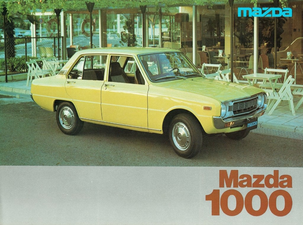 Folder Mazda 1000 (Belgische uitgave - 1976), Boeken, Auto's | Folders en Tijdschriften, Verzenden, Gelezen, Mazda