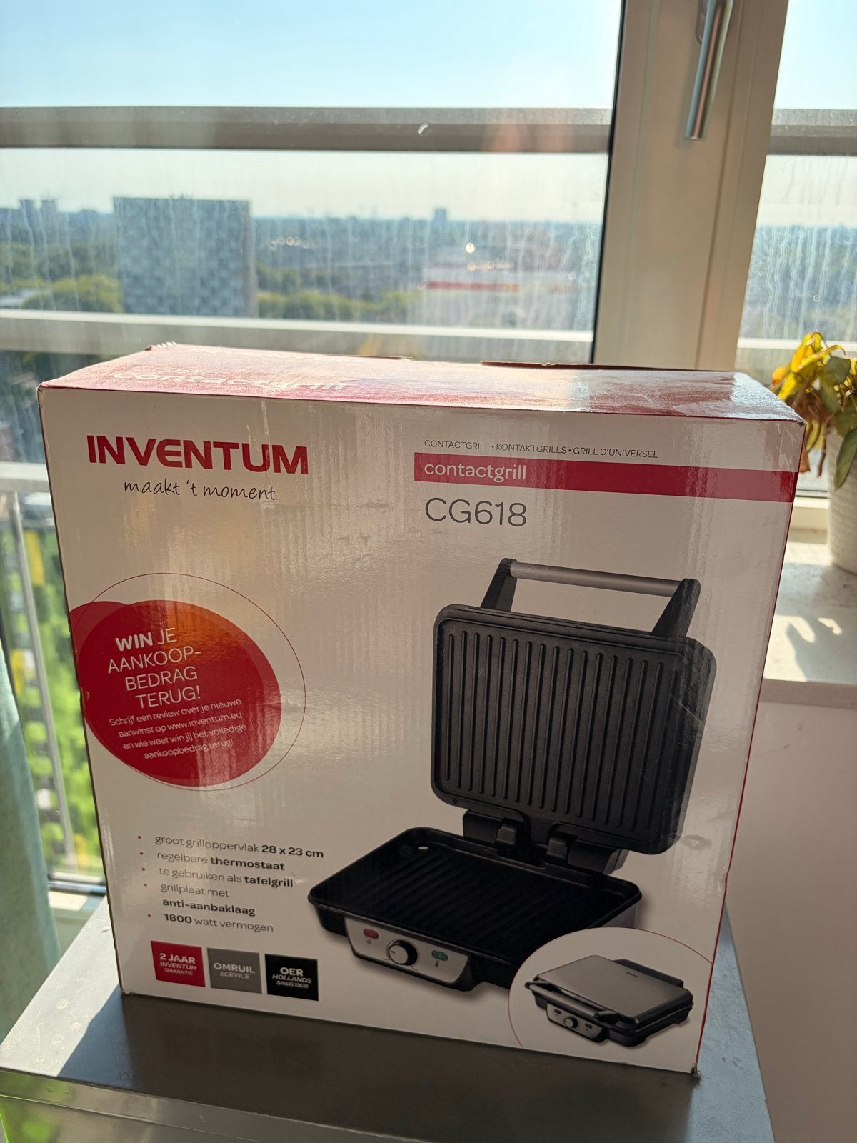 Inventum Contactgrill CG618 - Nieuw in doos, Ophalen, Nieuw