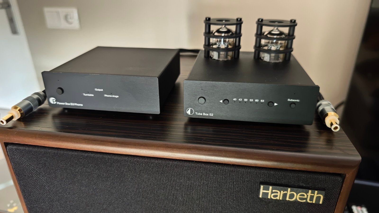 Pro-Ject Tube Box S2 + Power Box S3 + Genalex Gold Lion tube, Ophalen, Zo goed als nieuw, 120 watt of meer, Overige merken