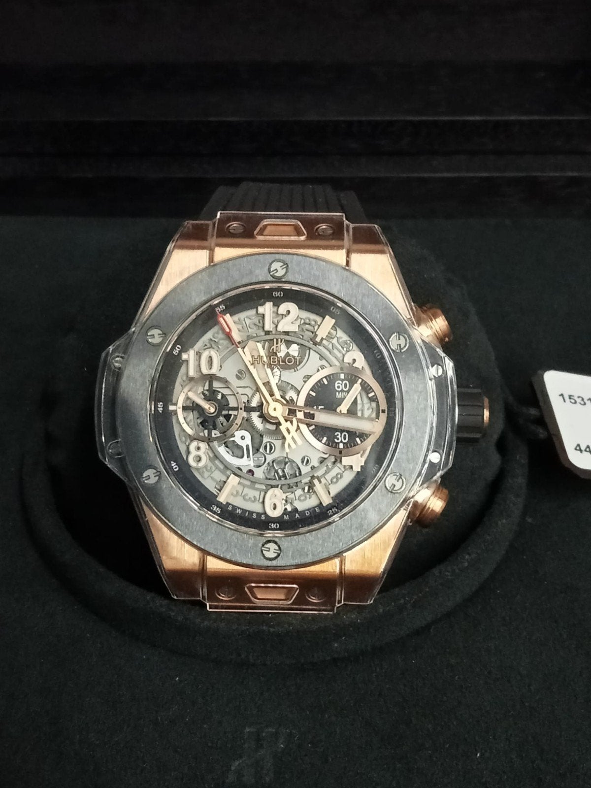 Hublot Big Bang Roségoud Open Uurwerk 441.OM.1180.RX, Ophalen, Nieuw, IOS