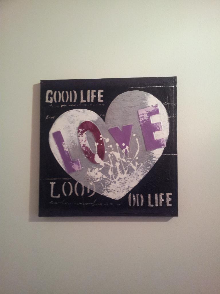 Canvas doek hart, Ophalen, 50 tot 75 cm, Overige typen, Nieuw