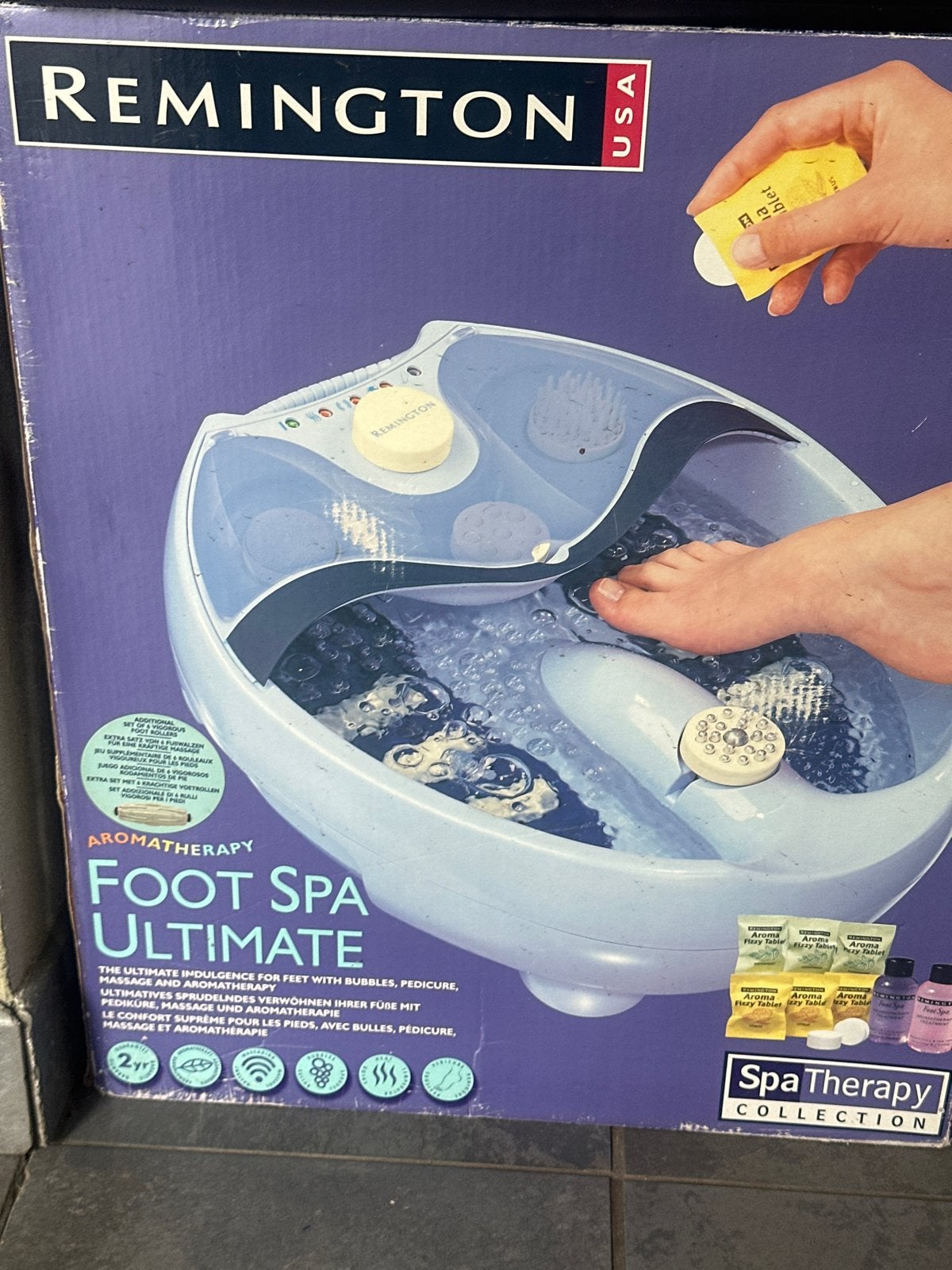 Remington Aromatherapy Foot Spa Ultimate - Weinig gebruikt, Ophalen, Zo goed als nieuw, Overige typen