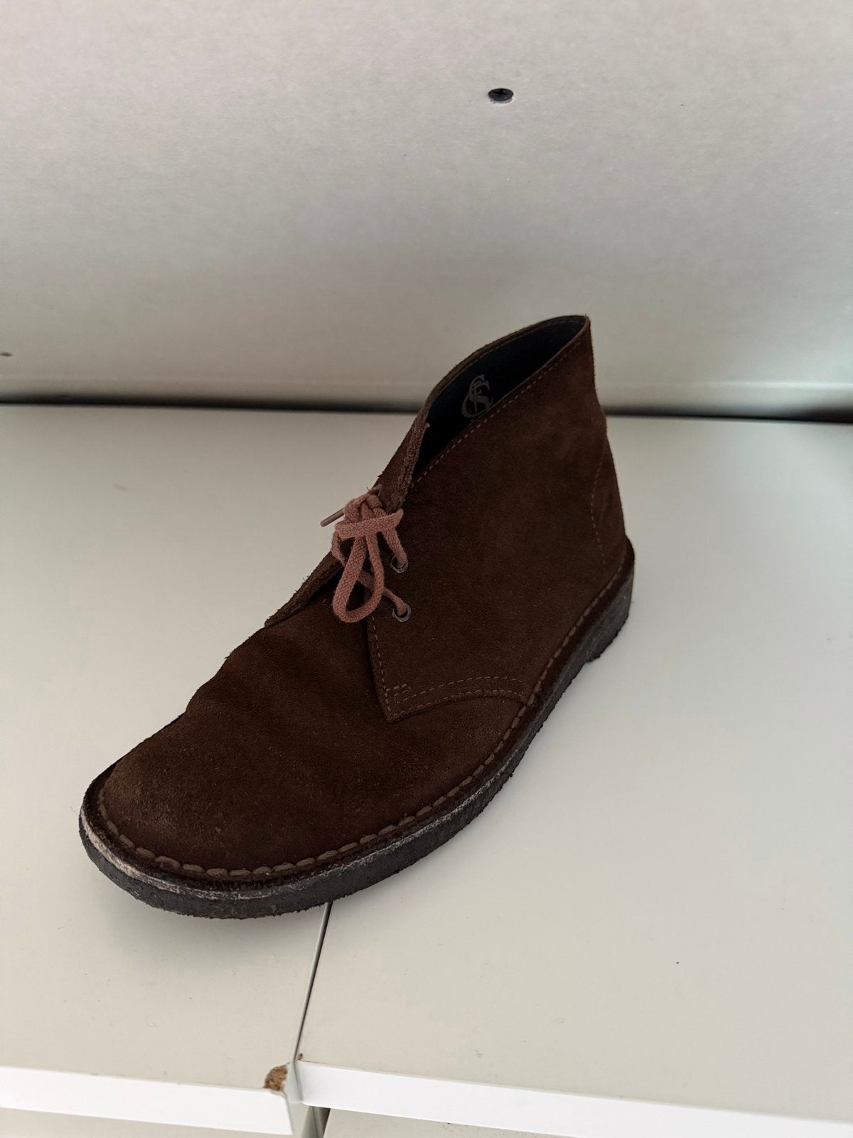 Bruine suède Clarks Desert Boots - Maat 40, Ophalen, Gedragen, Bruin, Boots