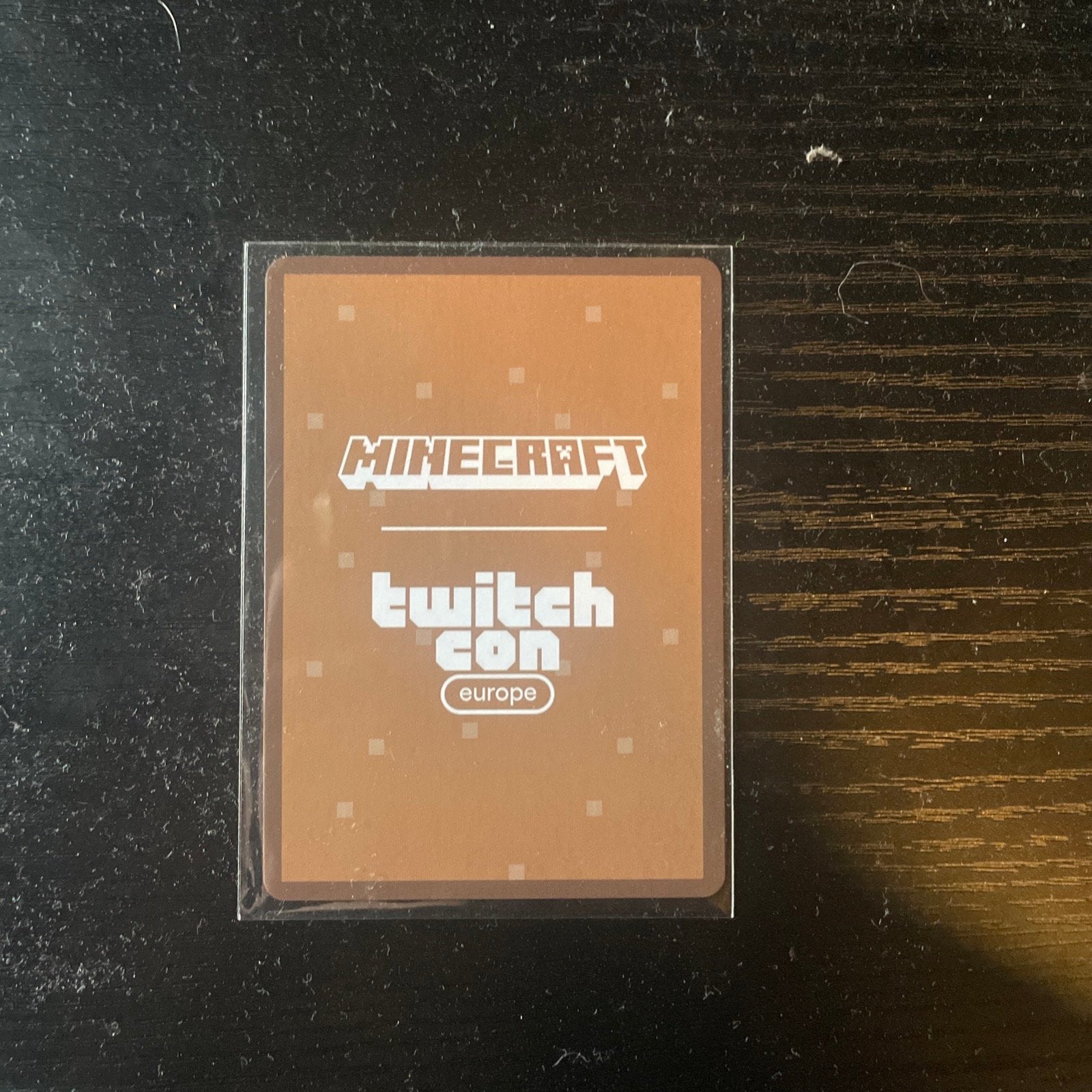 Minecraft TwitchCon Europe Crafter Cape kaart, Ophalen of Verzenden, Nieuw, Losse kaart