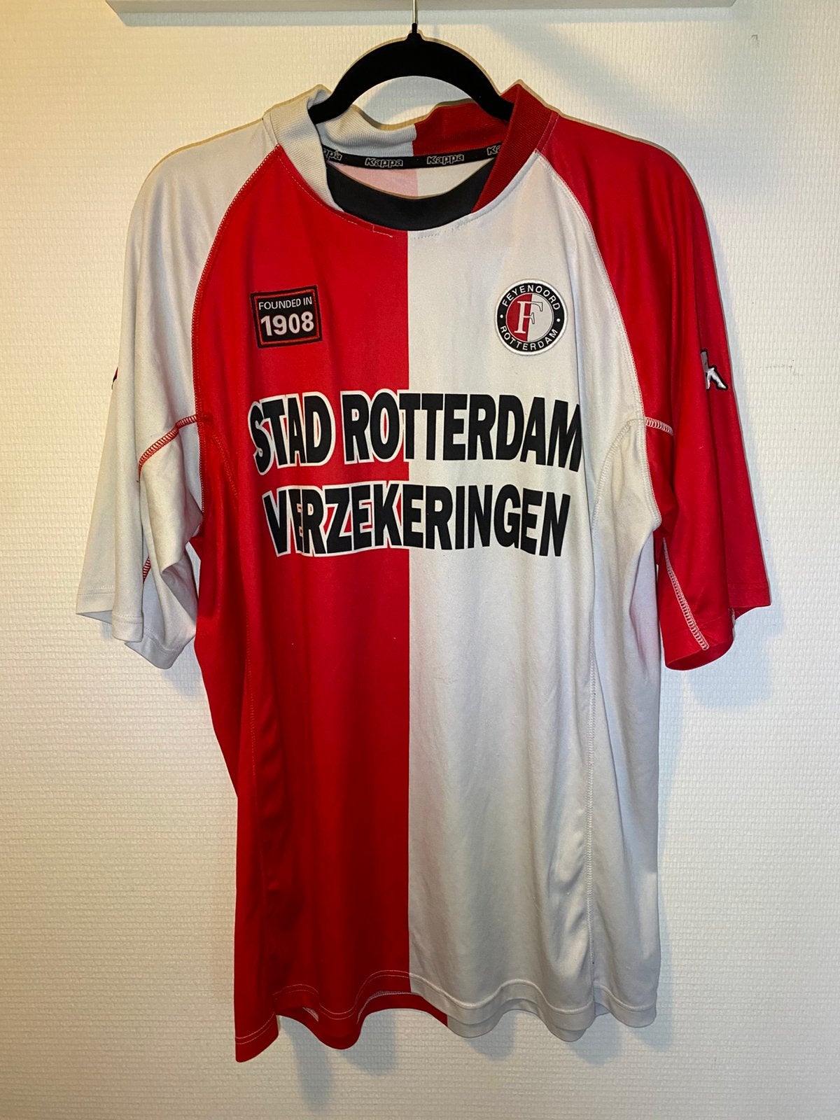 Vintage Kappa Feyenoord Thuisshirt 2002/2003 - Maat L, Maat L, Ophalen of Verzenden, Gebruikt, Shirt