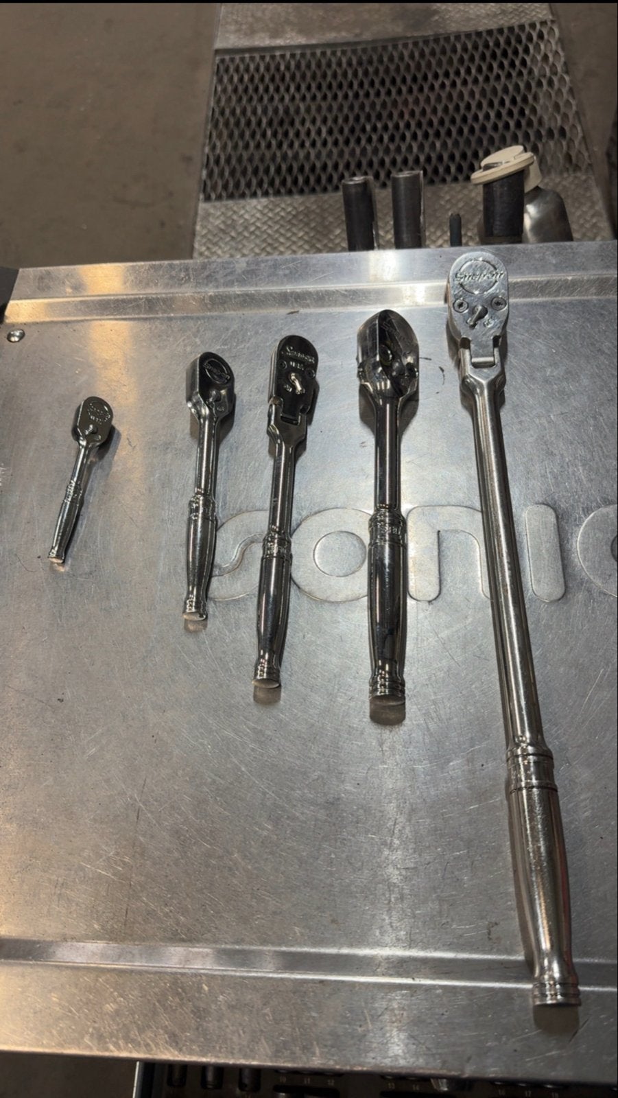 Nieuwe en gebruikte Snap on ratels - 1/4, 3/8, 1/2 inch, Ophalen, Gebruikt