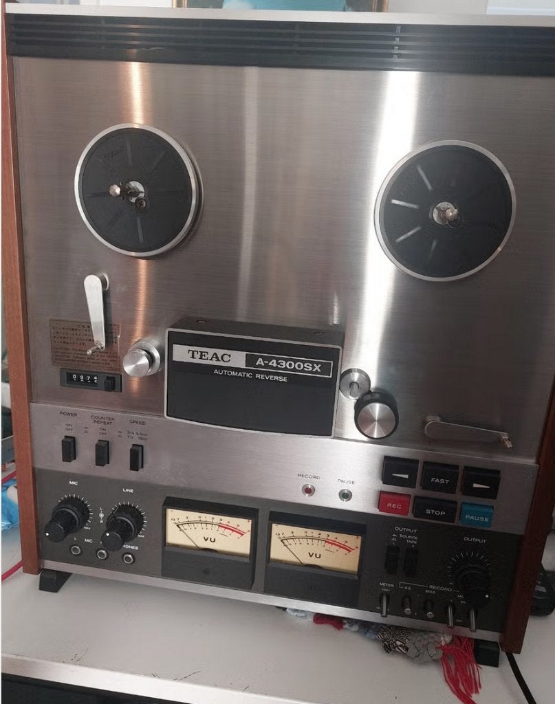 Teac A-4300SX ZGAN met kap, Audio, Tv en Foto, Ophalen of Verzenden, Bandrecorder
