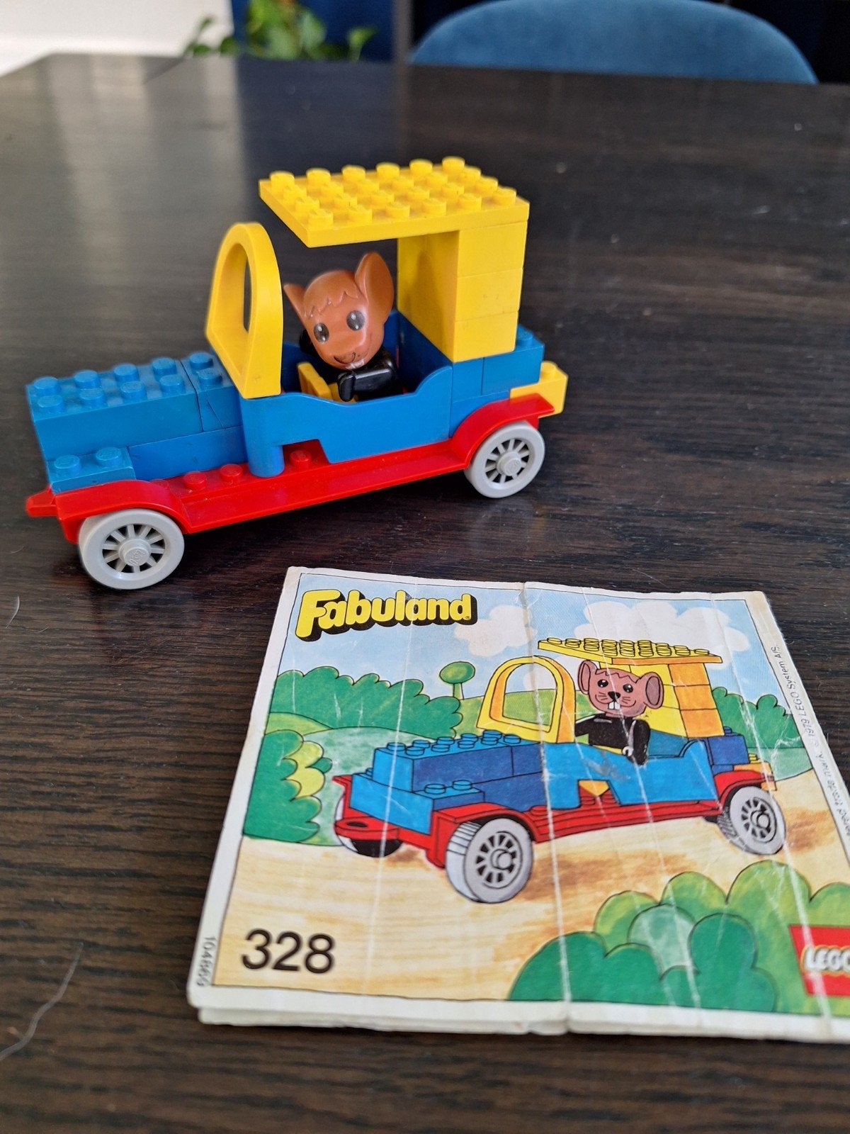 Lego Fabuland 328 Muis in Auto - Compleet met boekje, Ophalen, Gebruikt, Overige thema's, Lego