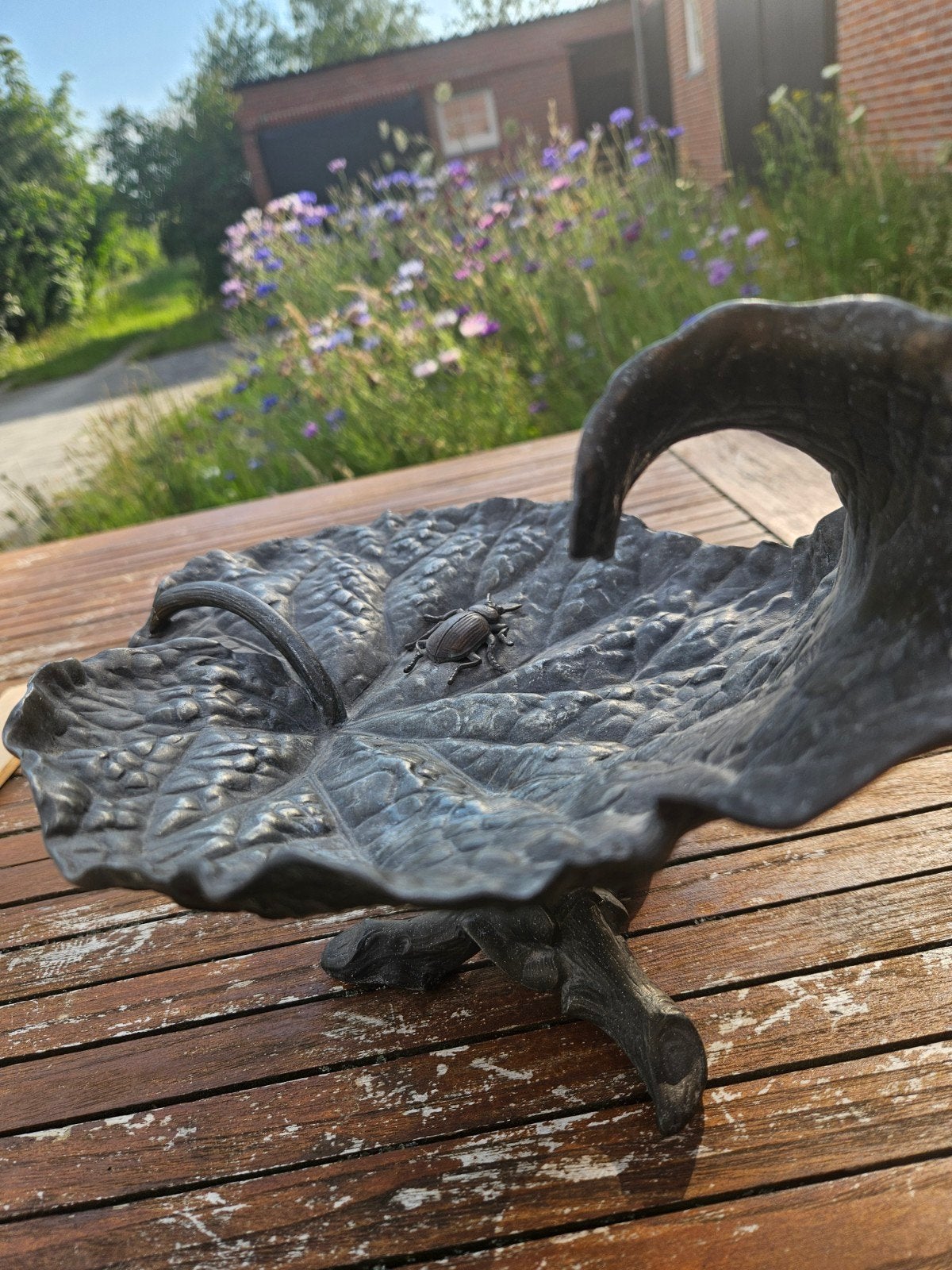 Bronzen Jugendstil Eén  pootje gelijmd, Ophalen of Verzenden