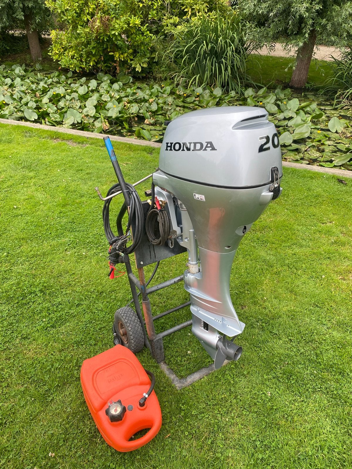 Honda 20pk nette staat Langstaart Bbm Elektrische Start, Watersport en Boten, Buiten- en Binnenboordmotoren, Ophalen, 10 tot 30 pk