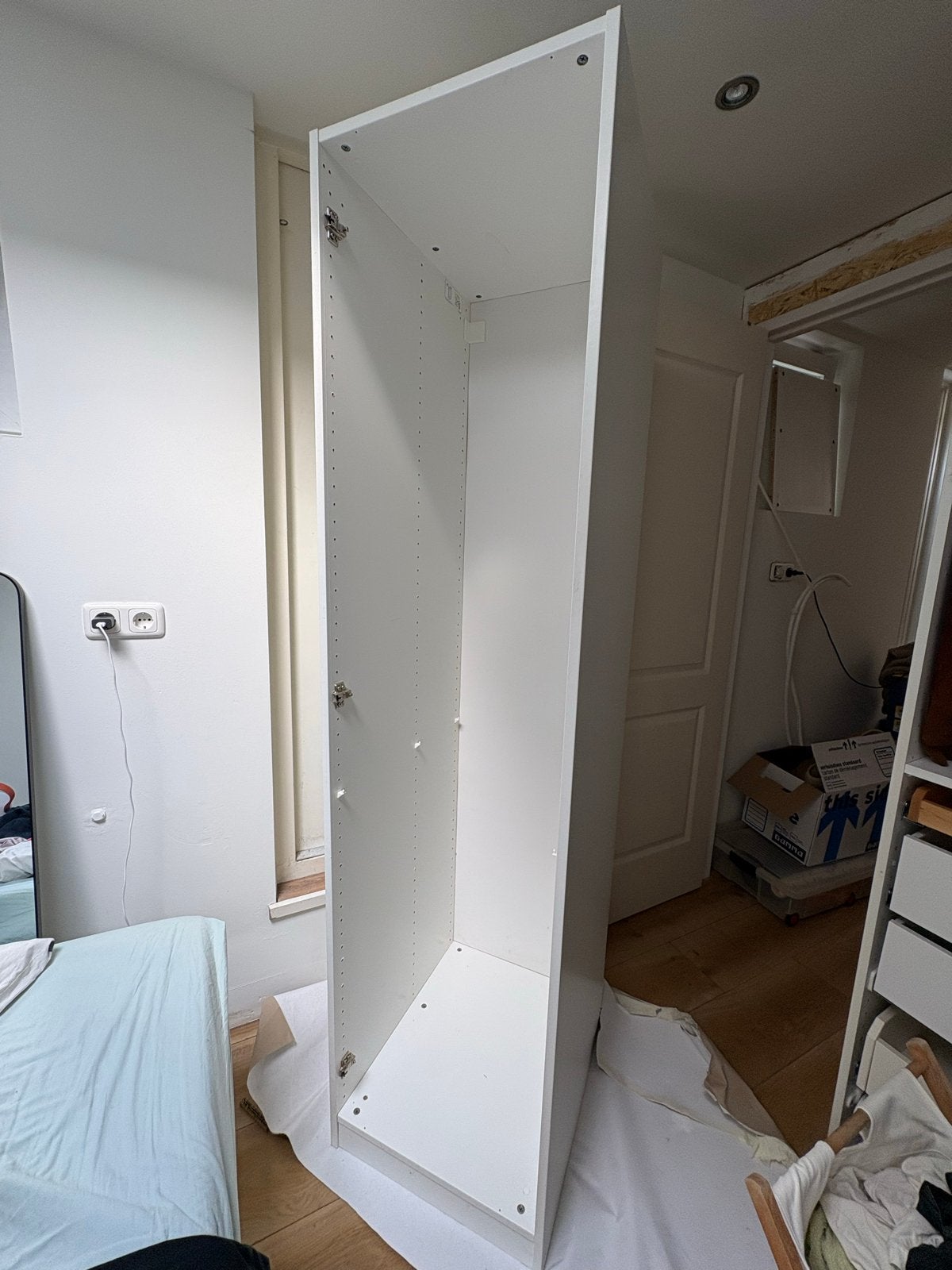 2x IKEA Kledingkast - Wit, Gebruikt, Overige materialen, Gebruikt, 200 cm of meer, 50 tot 100 cm