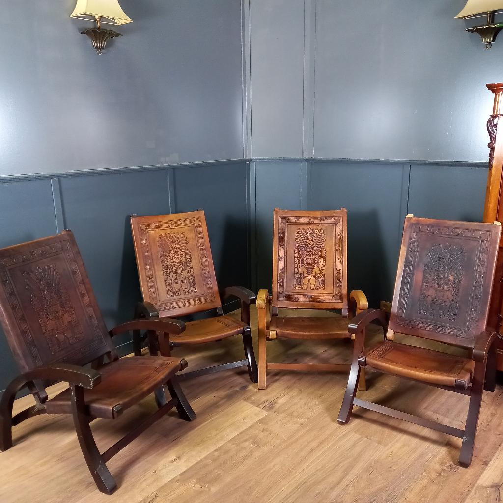 Set van 4 "Angel Pazmino" vouwstoelen, Gebruikt, Bruin, Ophalen of Verzenden, Vier