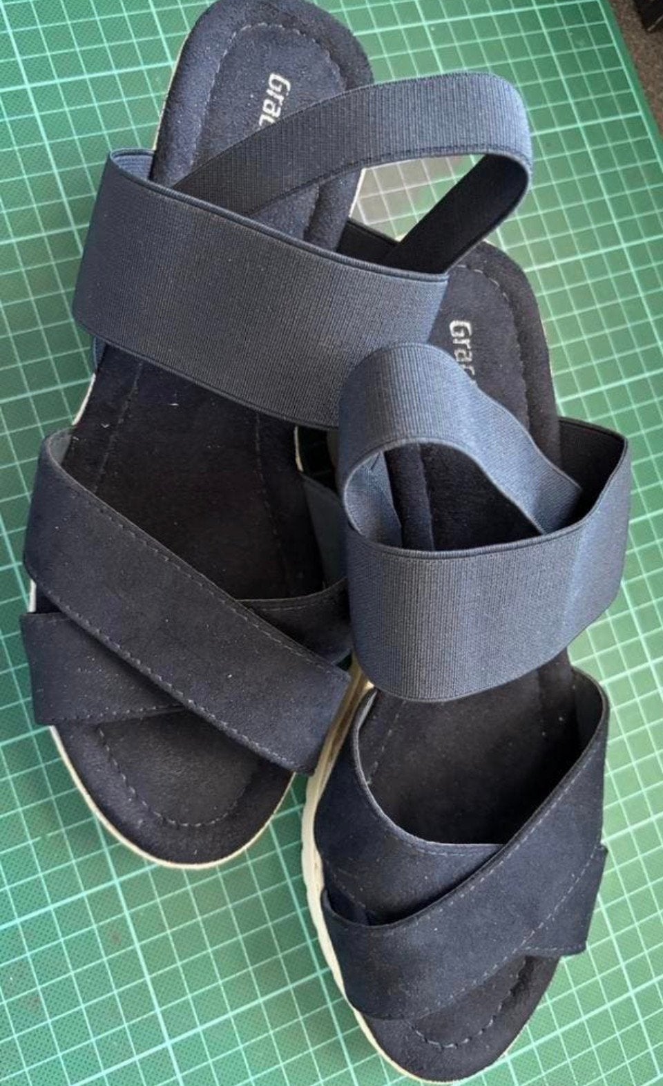 Nieuwe Graceland sleehak sandalen maat 38, Blauw, Nieuw, Graceland, Sandalen of Muiltjes