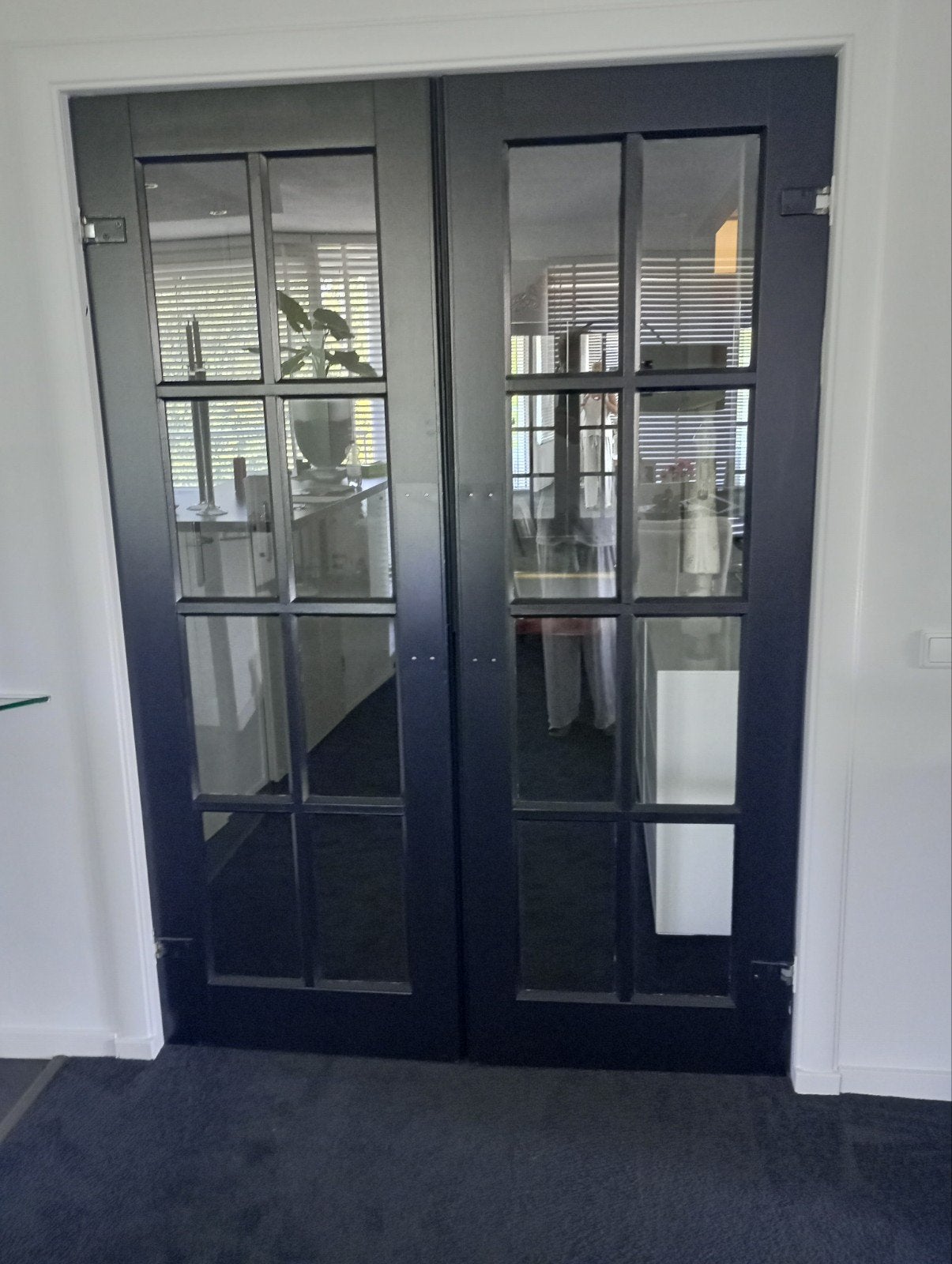 Hard houten openslaande deuren na 2 kanten, Ophalen, Binnendeur, 200 tot 215 cm