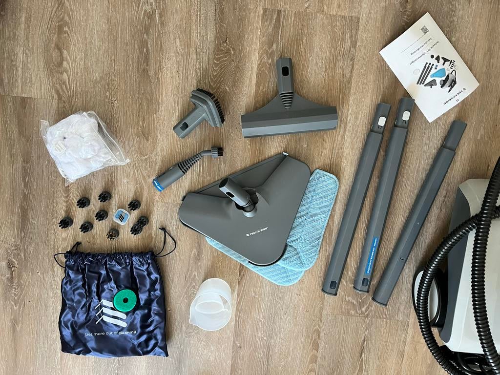 Techweise TS1 Stoomreiniger - Complete Set, Ophalen, Zo goed als nieuw, Stoomreiniger