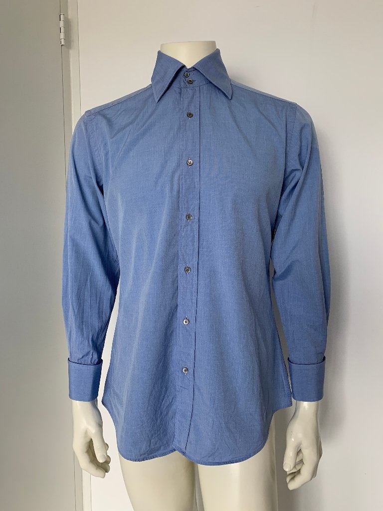 GUCCI overhemd 41|16 blauw, Halswijdte 41/42 (L), Gucci, Gedragen, Verzenden