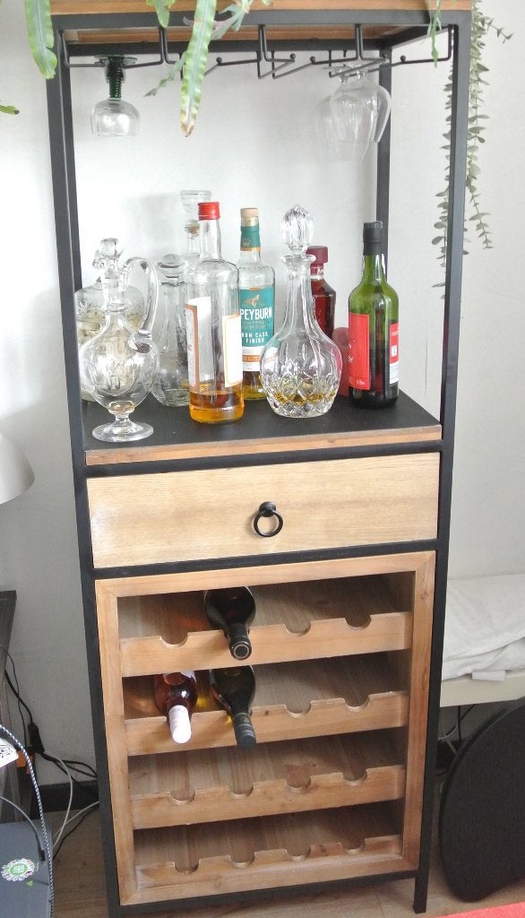 barmeubel flessenrek, Ophalen, Zo goed als nieuw
