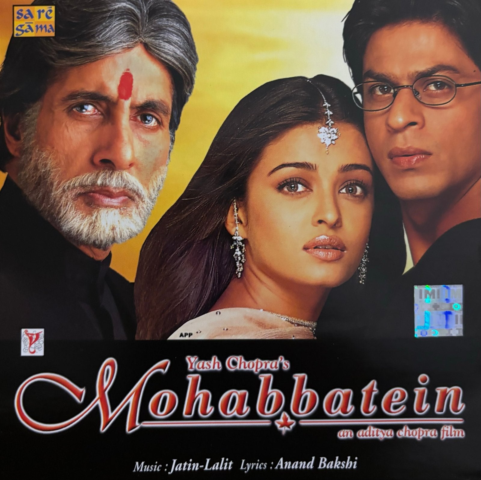 Mohabbatein Soundtrack CD - Bollywood Film Muziek, Verzenden, Zo goed als nieuw, Soundtrack, Inclusief doosje