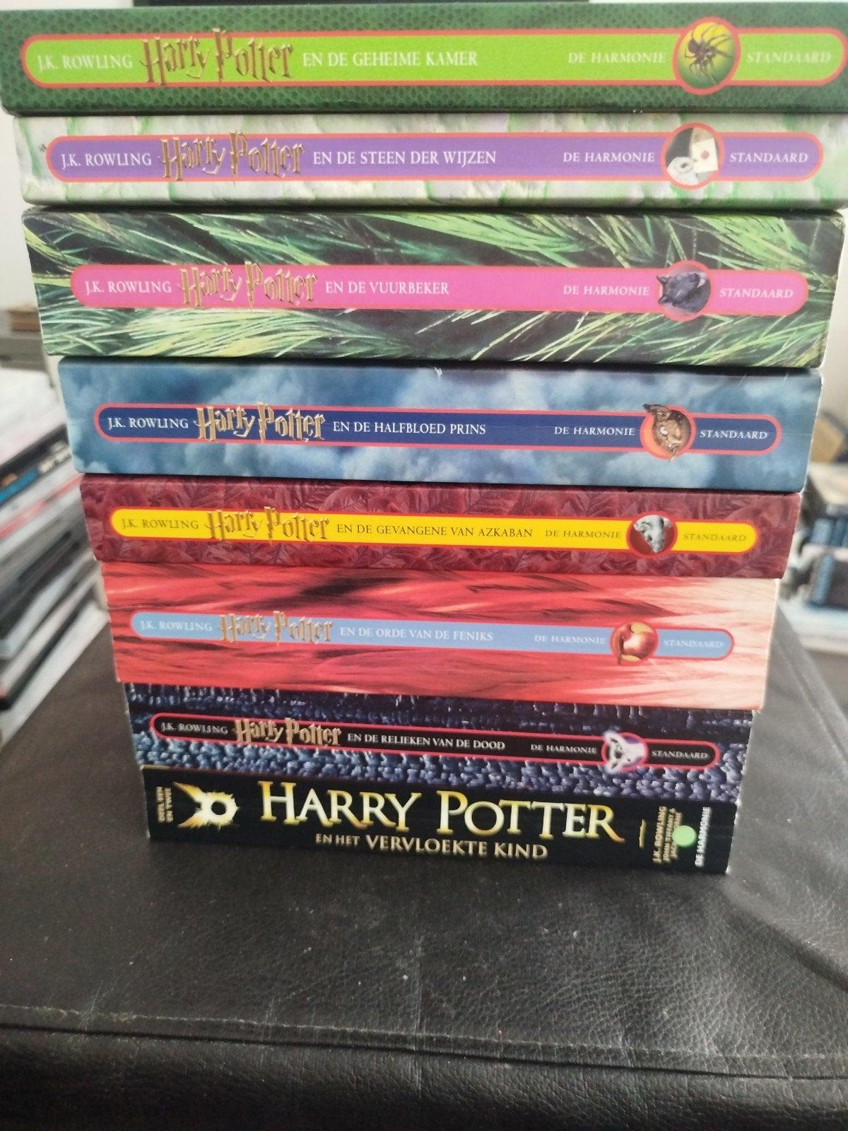 HARRY POTTER COMPLETE BOEKENCOLLECTIE 8 STUKS, Verzamelen, Ophalen of Verzenden, Zo goed als nieuw, Boek of Poster