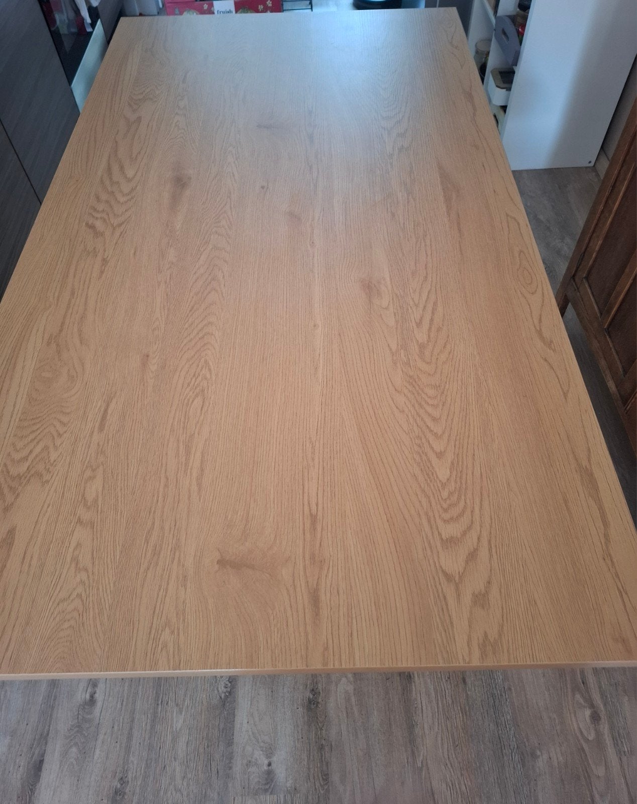 Jysk eettafel met metalen onderstel, Huis en Inrichting, Tafels | Eettafels, Ophalen, 50 tot 100 cm, Zo goed als nieuw, Modern industrieel