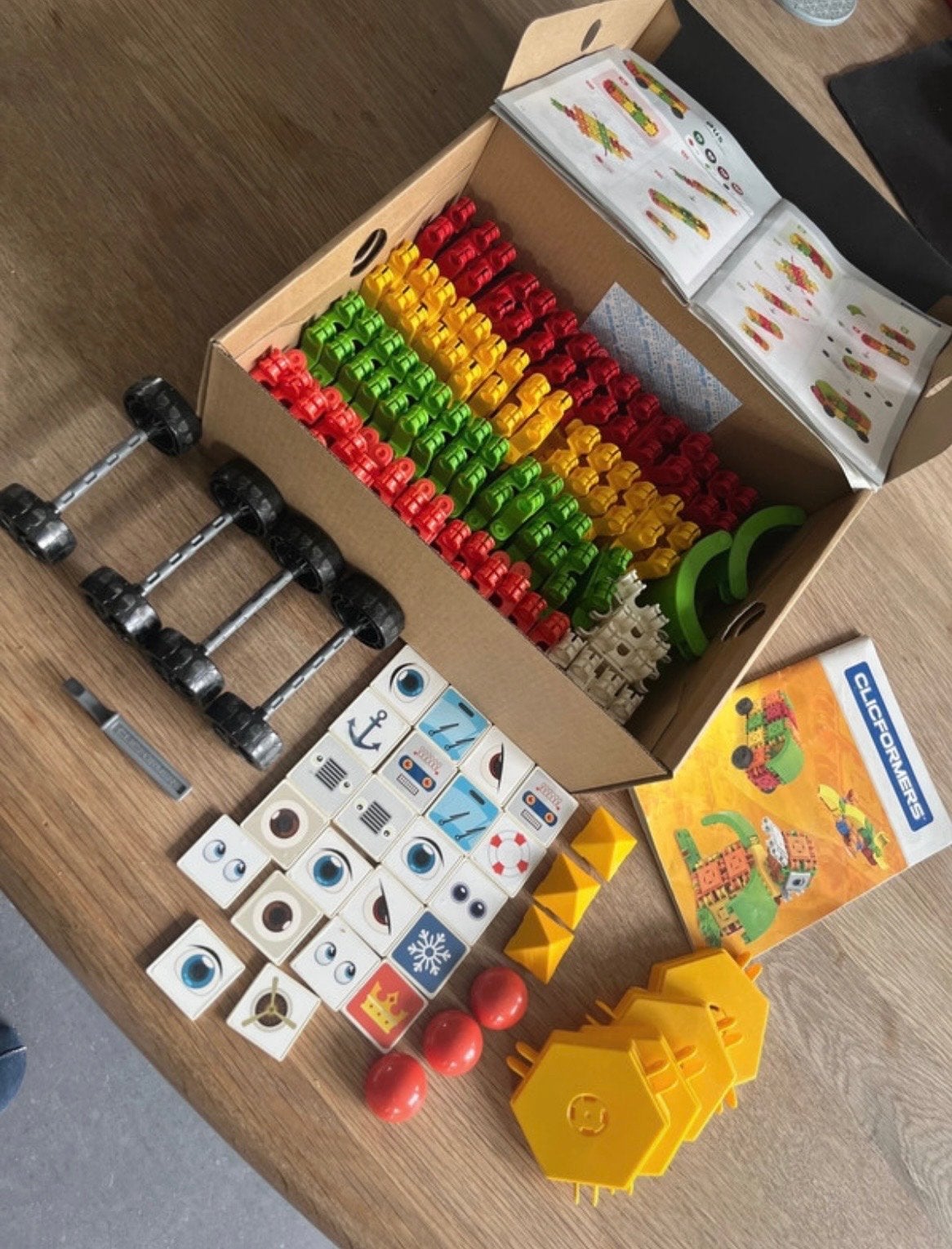 set Clicformers Constructie met Wielen en Accessoires, Ophalen of Verzenden, Gebruikt, Overige merken