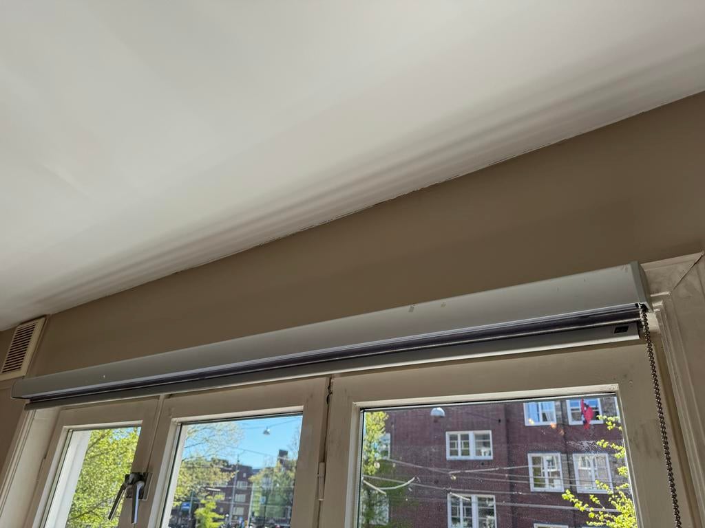 Luxaflex Horizontale Jaloezieën, Ophalen, Gebruikt, 150 tot 200 cm, Grijs
