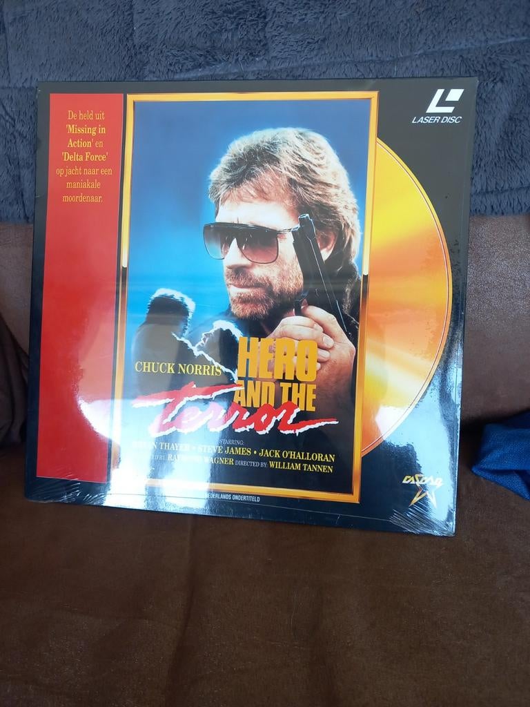 New in seal - hero and the terror - NL - laserdisc, Vanaf 16 jaar, Ophalen of Verzenden, Zo goed als nieuw, Actie en Avontuur