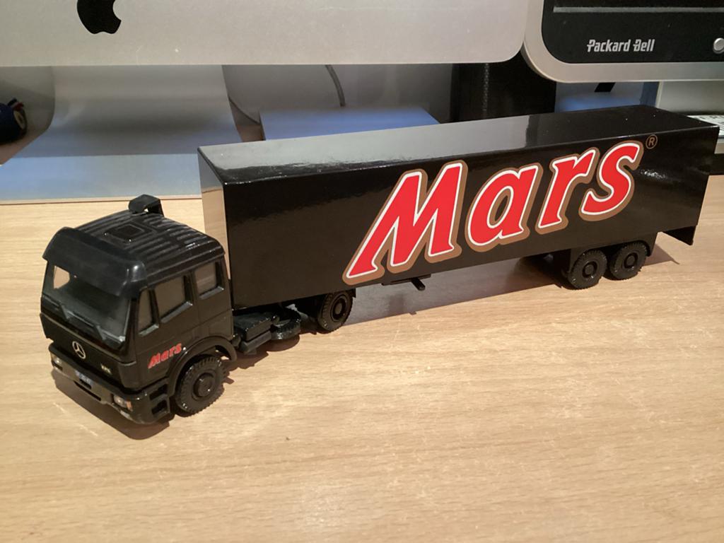 Mercedes, Liontoys Mars 1:50, Ophalen of Verzenden, Zo goed als nieuw, Bus of Vrachtwagen, Lion Toys