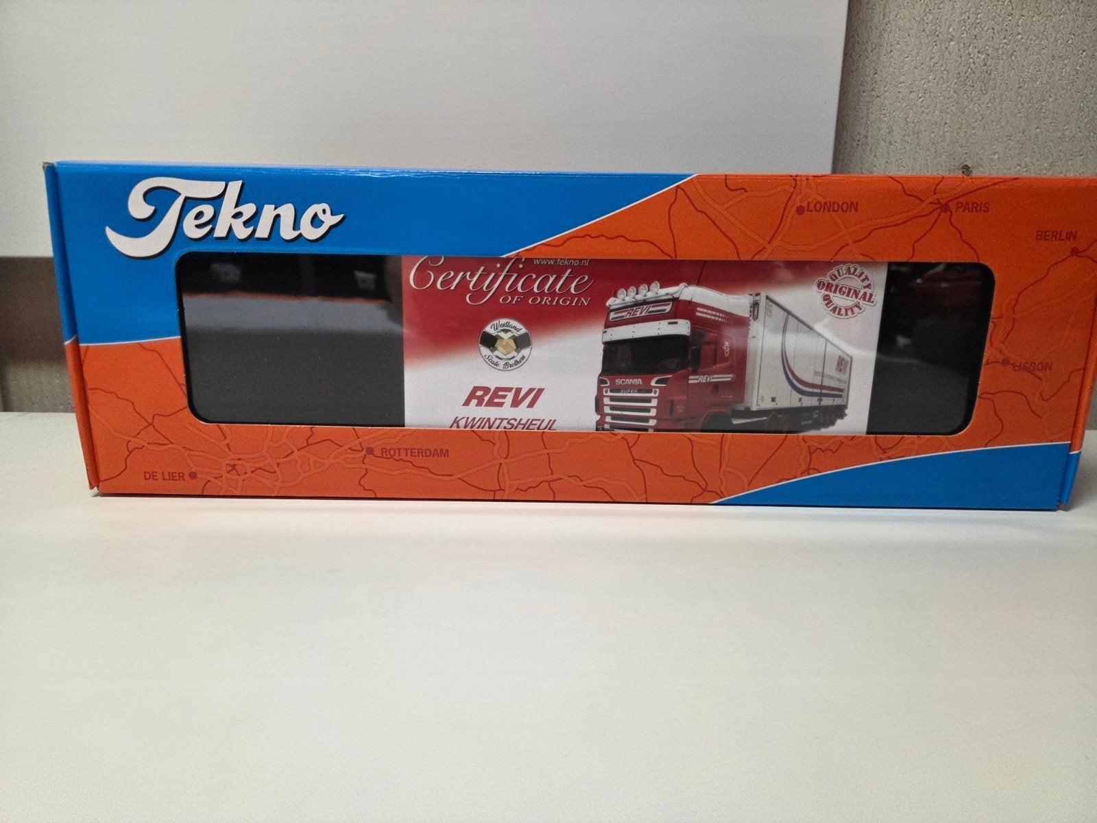 Tekno Scania R Topline Revi Kwintsheul, Ophalen of Verzenden, Zo goed als nieuw, Bus of Vrachtwagen, Tekno