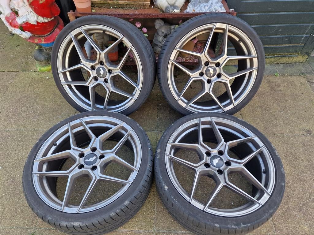 Japan Racing 19 inch velgen Hyper Black, Auto-onderdelen, Banden en Velgen, Gebruikt, Velg(en), 235 mm, Personenwagen