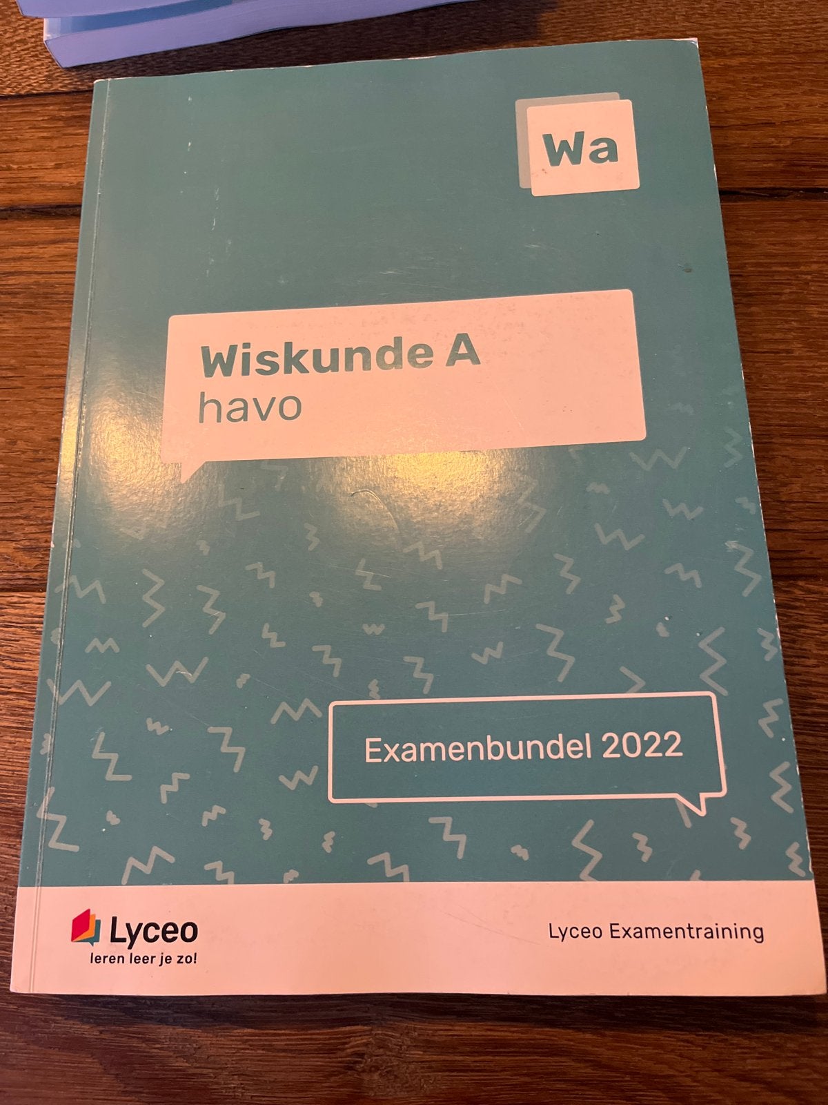 Examenbundel Wiskunde A HAVO 2022 Lyceo, Ophalen of Verzenden, Zo goed als nieuw, HAVO, Wiskunde A