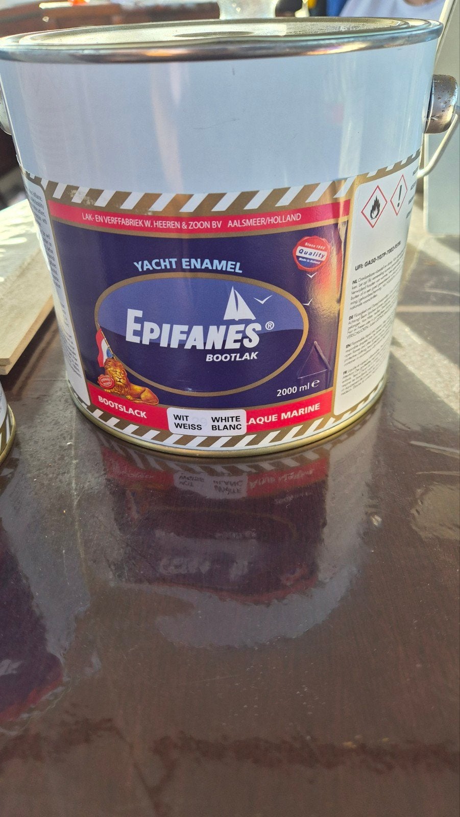 Epifanes Jachtlak Bootlak Wit 2000ml, Ophalen of Verzenden, Nieuw, Verven