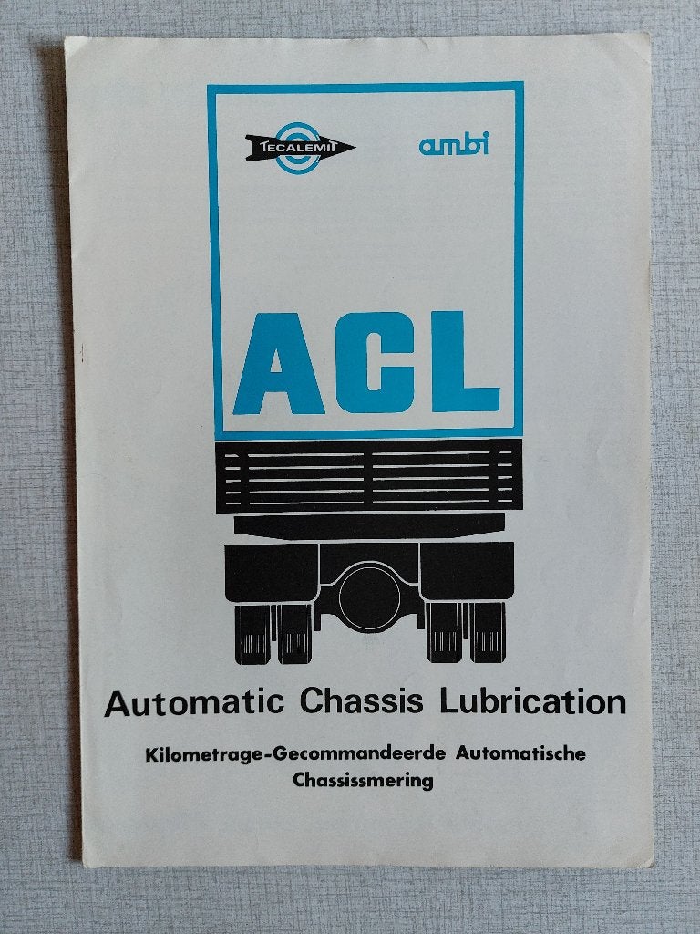 Brochures / Folders TECALEMIT ACL Systeem - AMBI Amsterdam, Ophalen of Verzenden, Gelezen, Overige merken