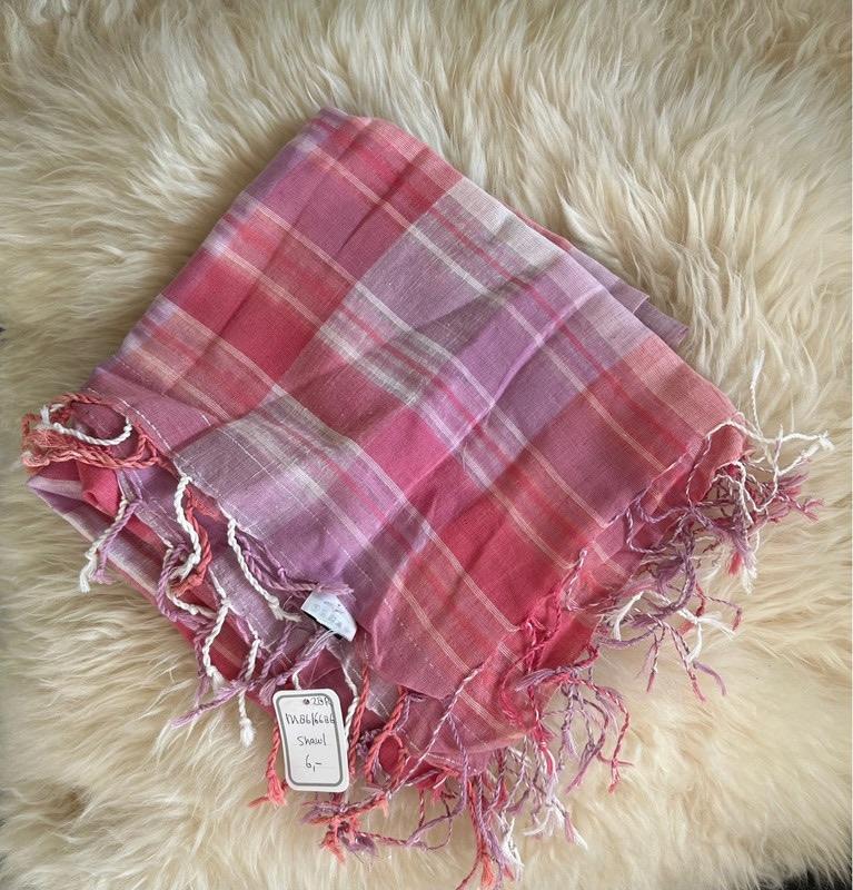 NIEUW geruiten roze sjaal, Ophalen of Verzenden, Nieuw, Maat 36 (S), Sjaal