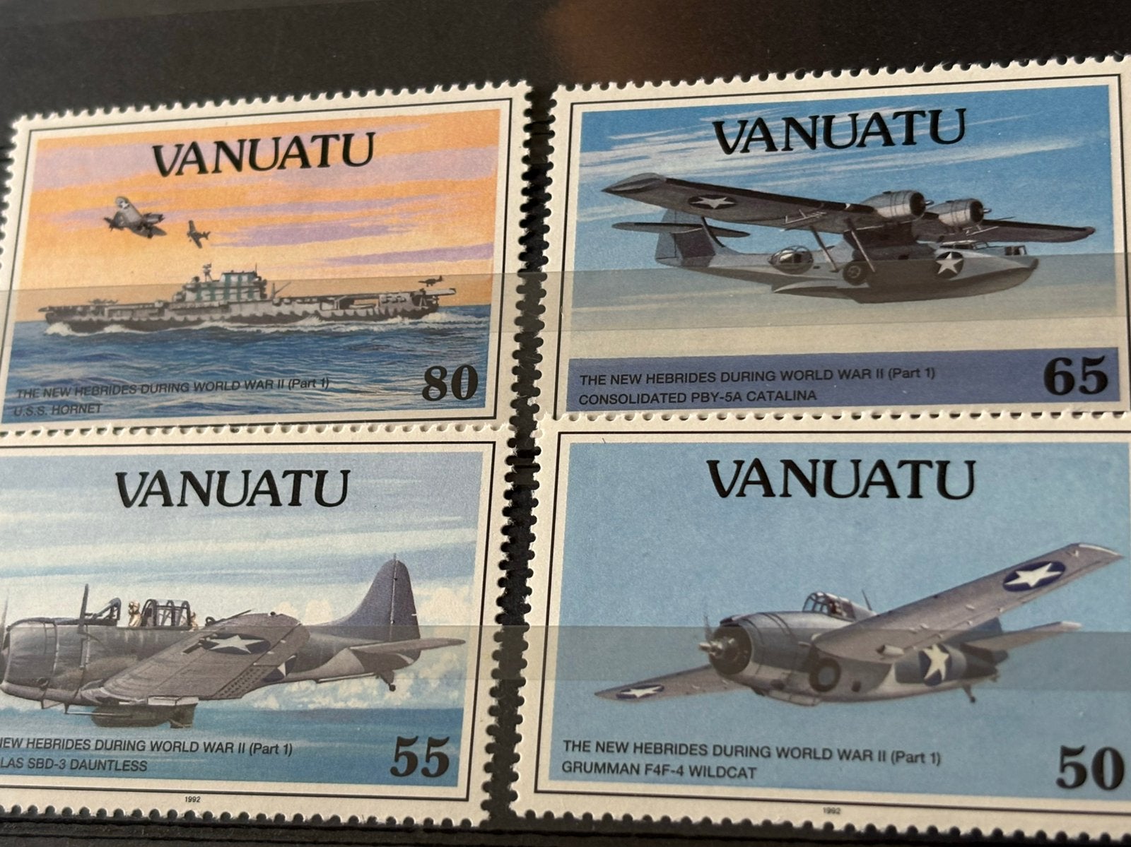Vliegtuig,Vanuatu 1992, Ophalen of Verzenden, Postfris, Vliegtuigen