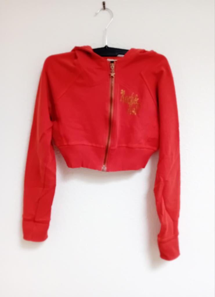 Clockhouse Cropped Hoodie Roodbruin Maat 36 (S), Kleding | Dames, Truien en Vesten, Overige kleuren, Ophalen of Verzenden, Clockhouse