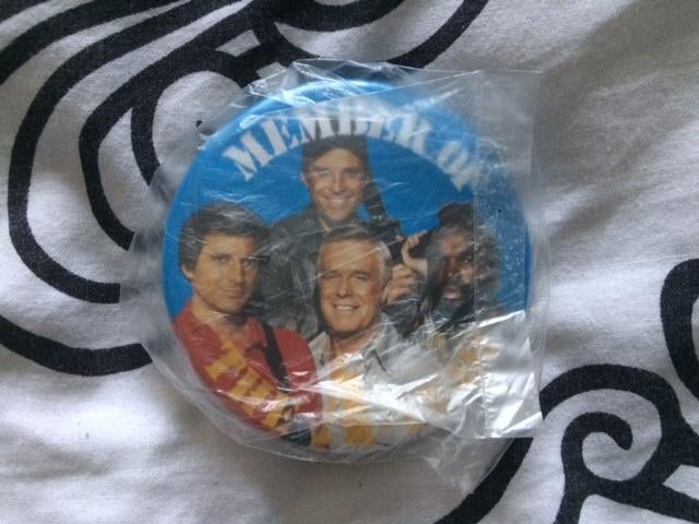 button van de a-team van 1984, Verzamelen, Ophalen of Verzenden, Nieuw, Tv, Overige typen
