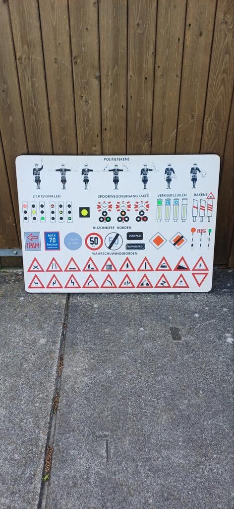Verkeersbord aanduiding-bord reclame mancave Haarlem, Antiek en Kunst, Ophalen, Overige thema's