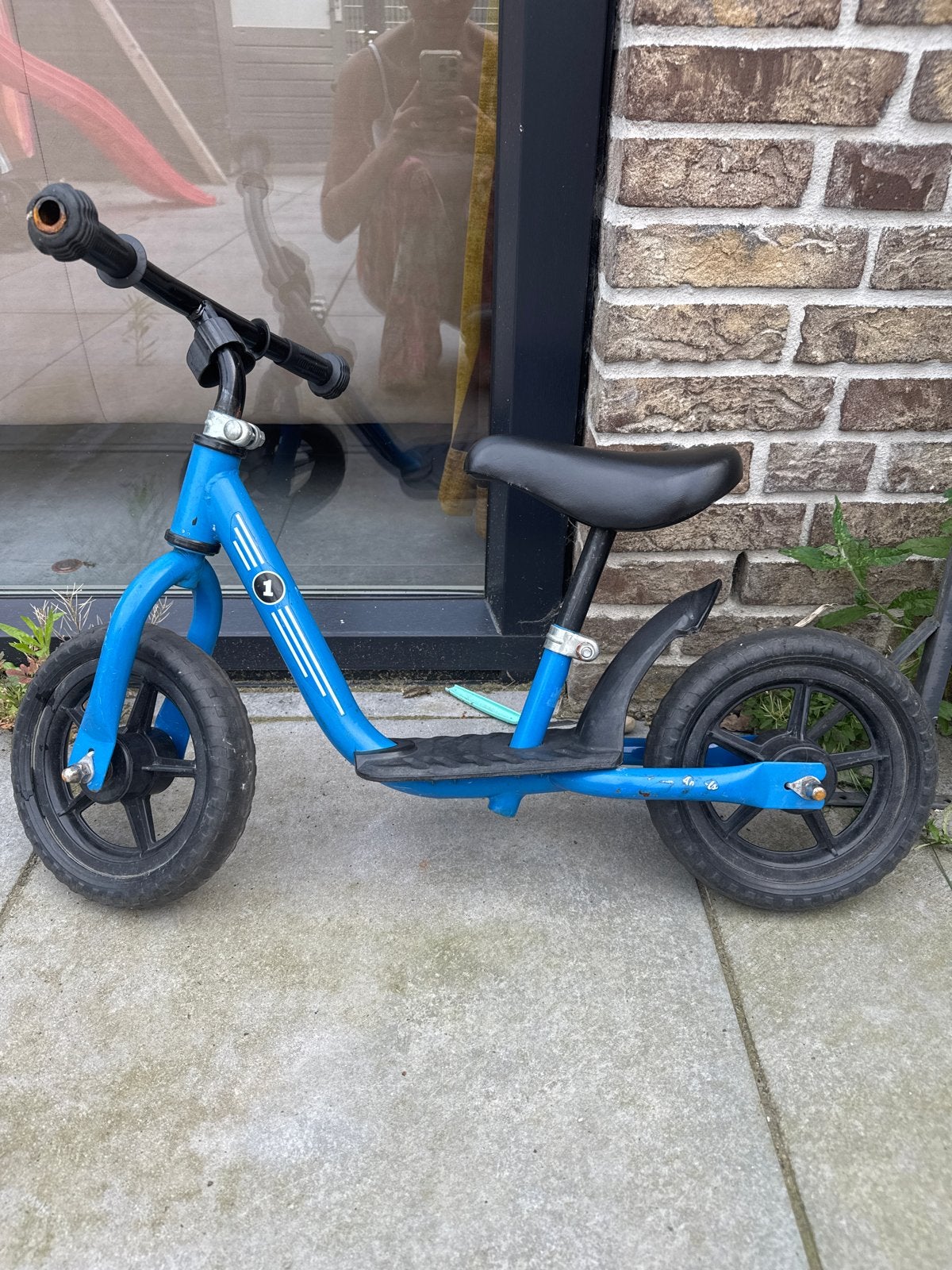 Blauwe loopfiets voor kinderen, Ophalen, Gebruikt, Loopfiets