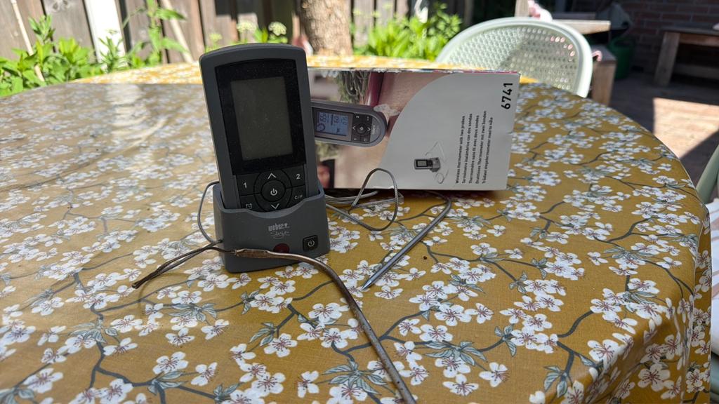 weber bbq thermometer draadloos, Ophalen of Verzenden, Gebruikt
