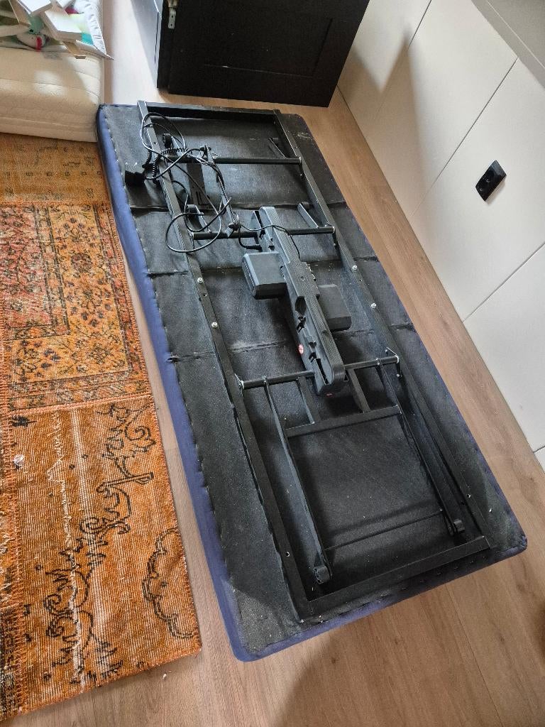 Elektrische boxspring 90x200 – verstelbaar (Sleep & Dream), Ophalen, Gebruikt, 90 cm, Eenpersoons