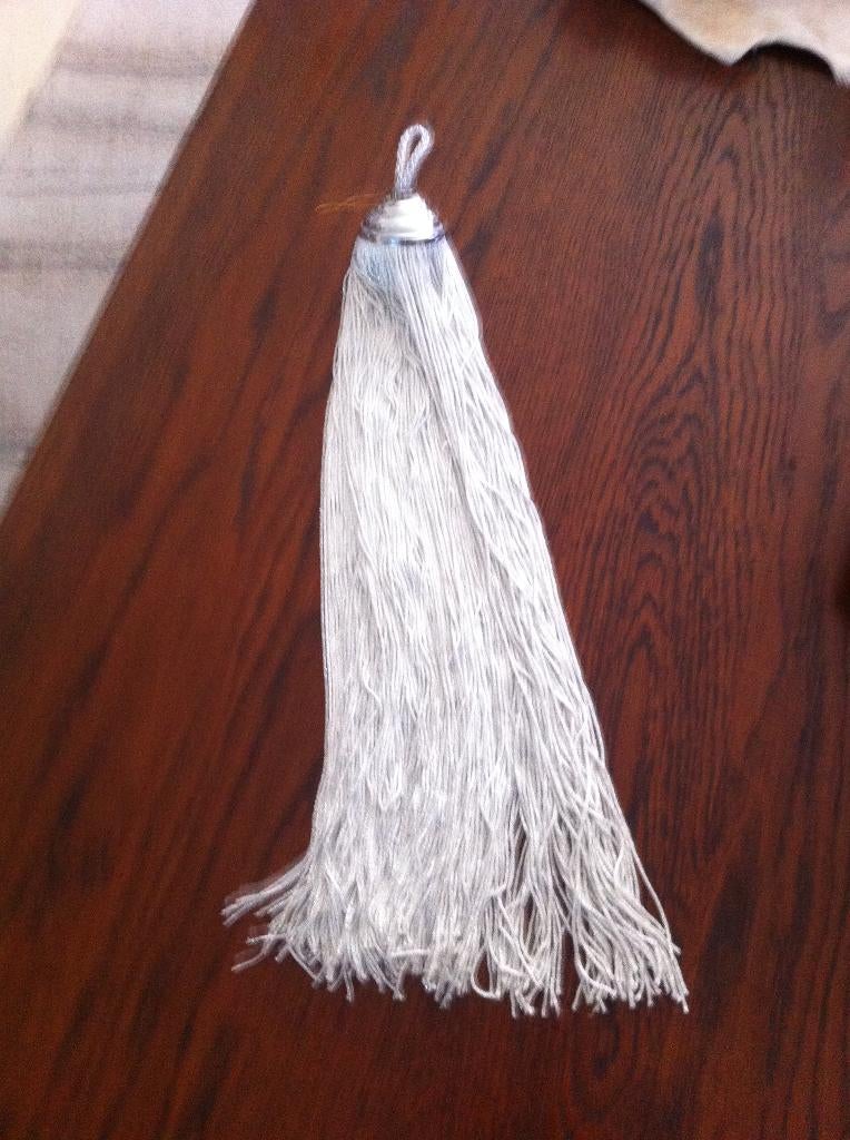 Sier flos decoratie zilver 50 cm lang, Ophalen of Verzenden, Nieuw, Overige vormen, Overige materialen