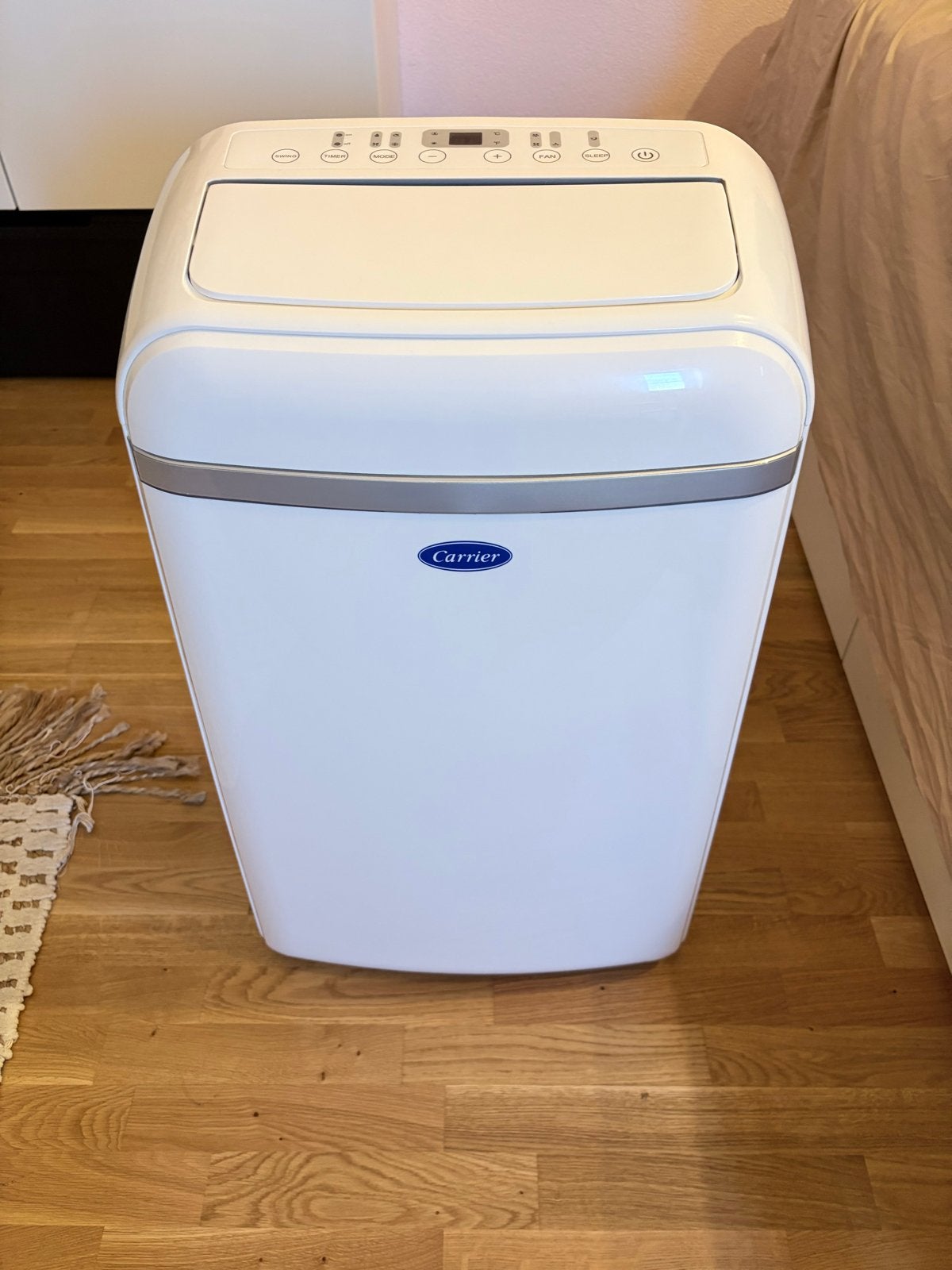 Carrier Mobiele Airco 51QPD12N7S - Koelen en Verwarmen, Ophalen, Zo goed als nieuw, Koelen en Ontvochtigen, Afstandsbediening
