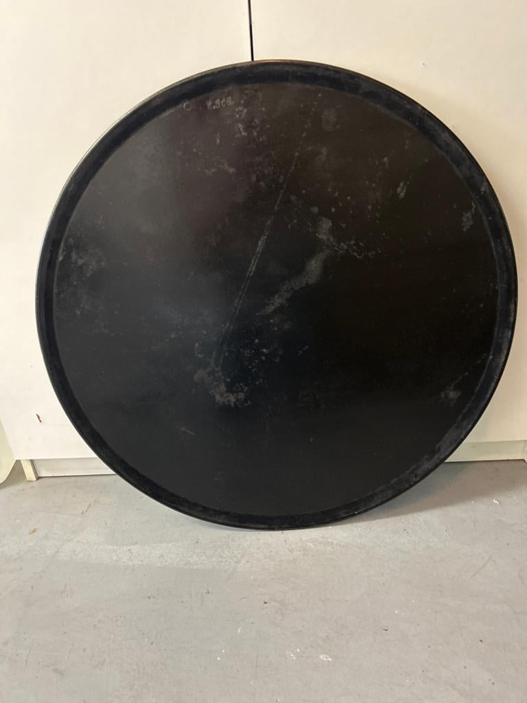 Geverfde oude bakplaat - diameter 65 cm, Antiek en Kunst, Ophalen