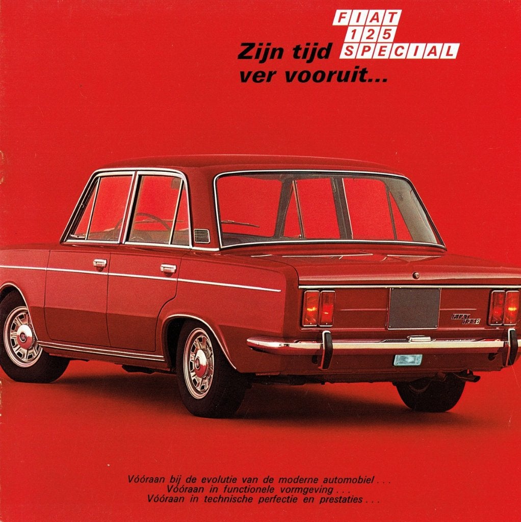 Folder Fiat 125 Special (ca.1968), Verzenden, Gelezen, Overige merken