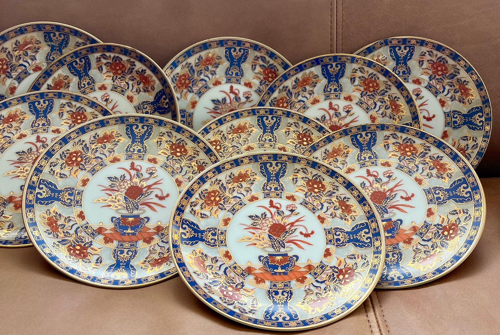 Imari Porselein borden sierborden gebakset, Ophalen of Verzenden