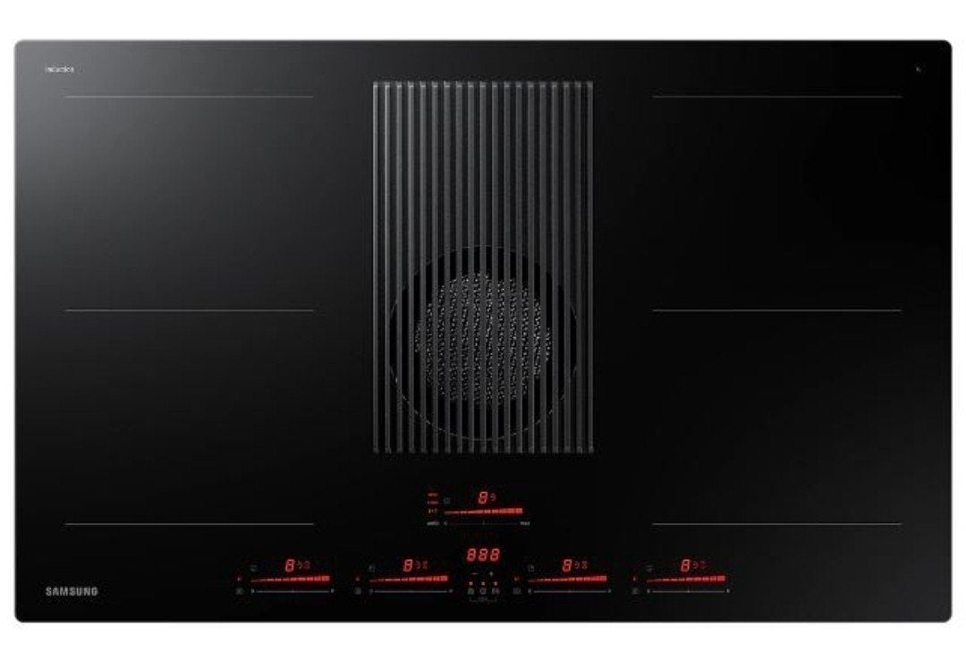 Samsung Inductiekookplaat met geïntegreerde afzuiging, Ophalen, Nieuw, 4 kookzones, Inbouw