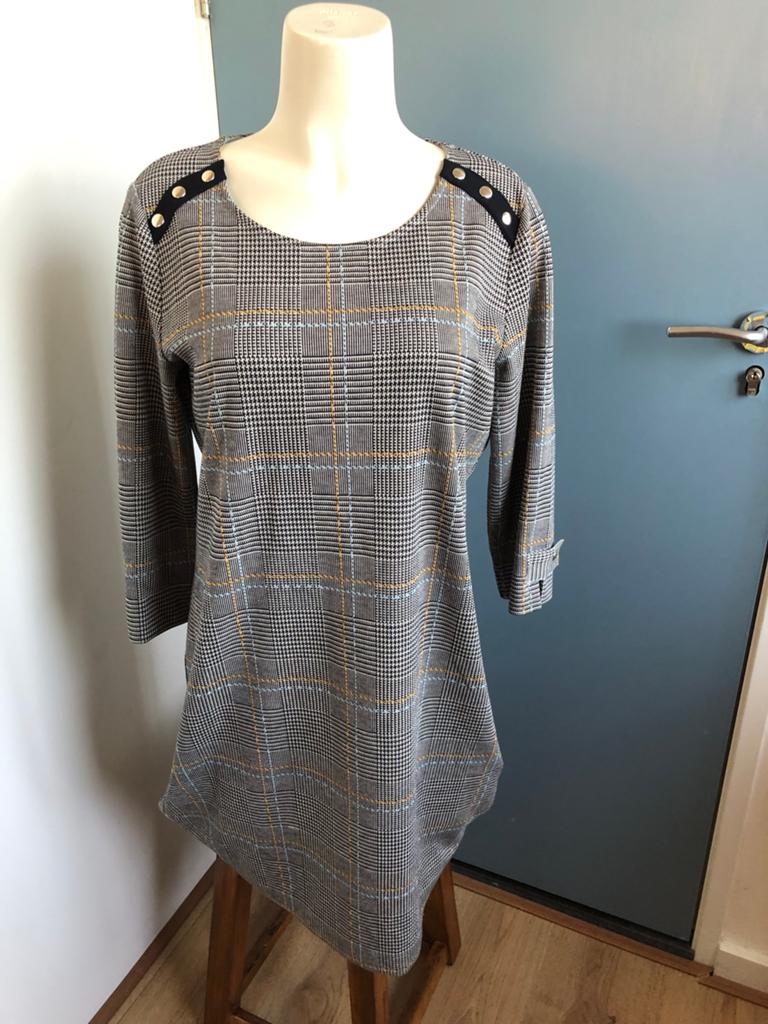 Gerry weber pied de poule jurkje 42 zwart wit, Kleding | Dames, Jurken, Zwart, Maat 42/44 (L), Ophalen of Verzenden, Zo goed als nieuw