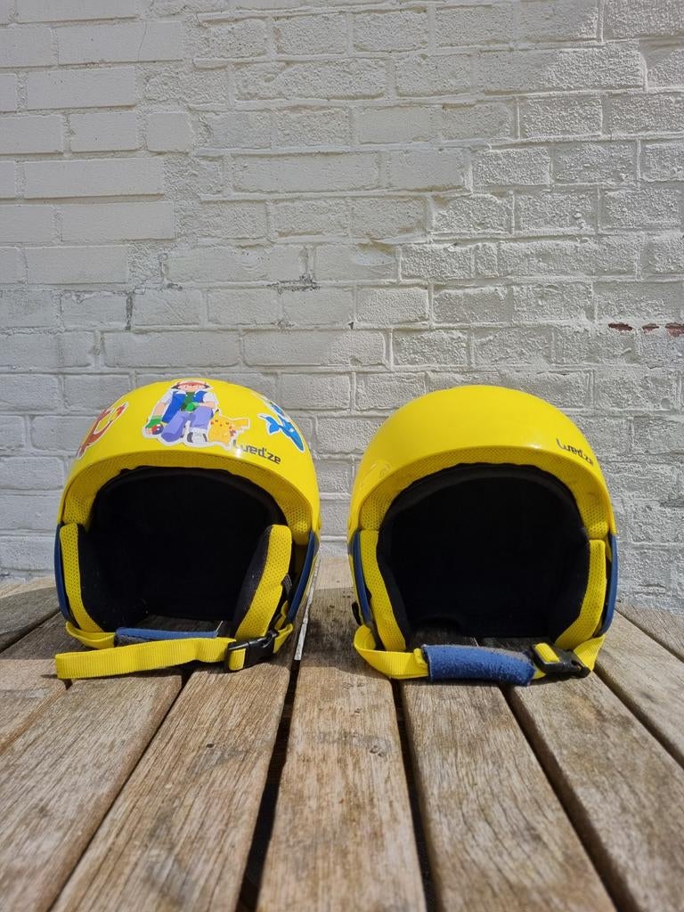 2 Wed'ze helmen voor kinderen, geel, Ophalen of Verzenden, Gebruikt