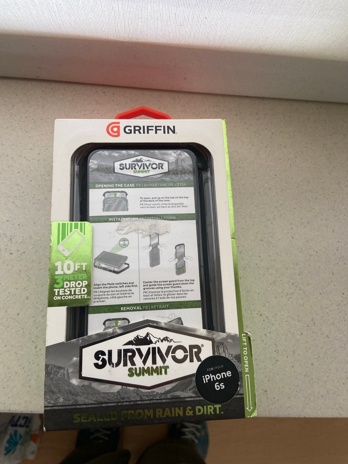 Griffin Survivor Summit Hoesje voor iPhone 6/6S - Zwart, Telecommunicatie, Zwart, Overige merken, Nieuw, Hoesje of Tasje